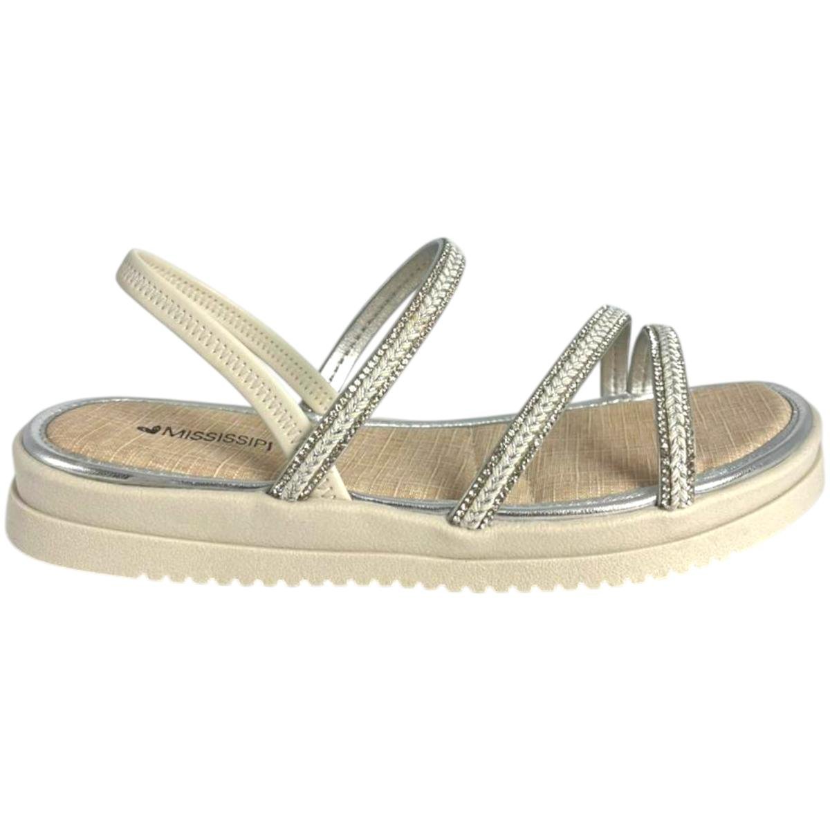 Sandália Mississipi Flatform Feminino Tiras Decorativas