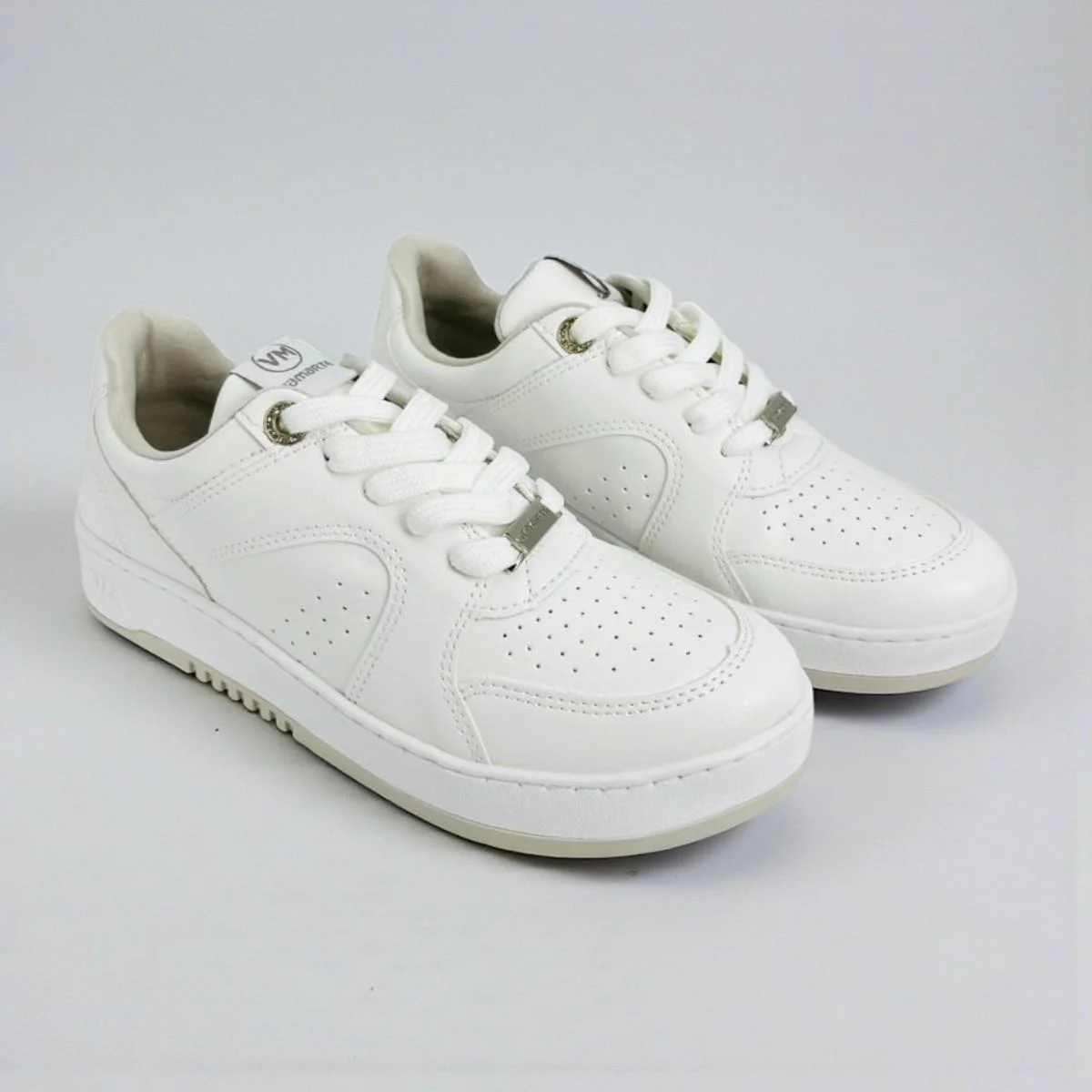 Tênis via marte napa casual simples moderno - branco Branco 3