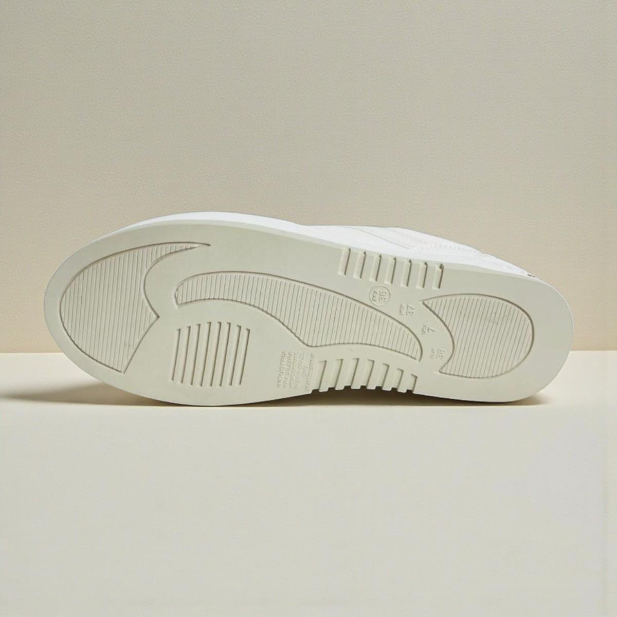 Tênis via marte napa casual simples moderno - branco Branco 6