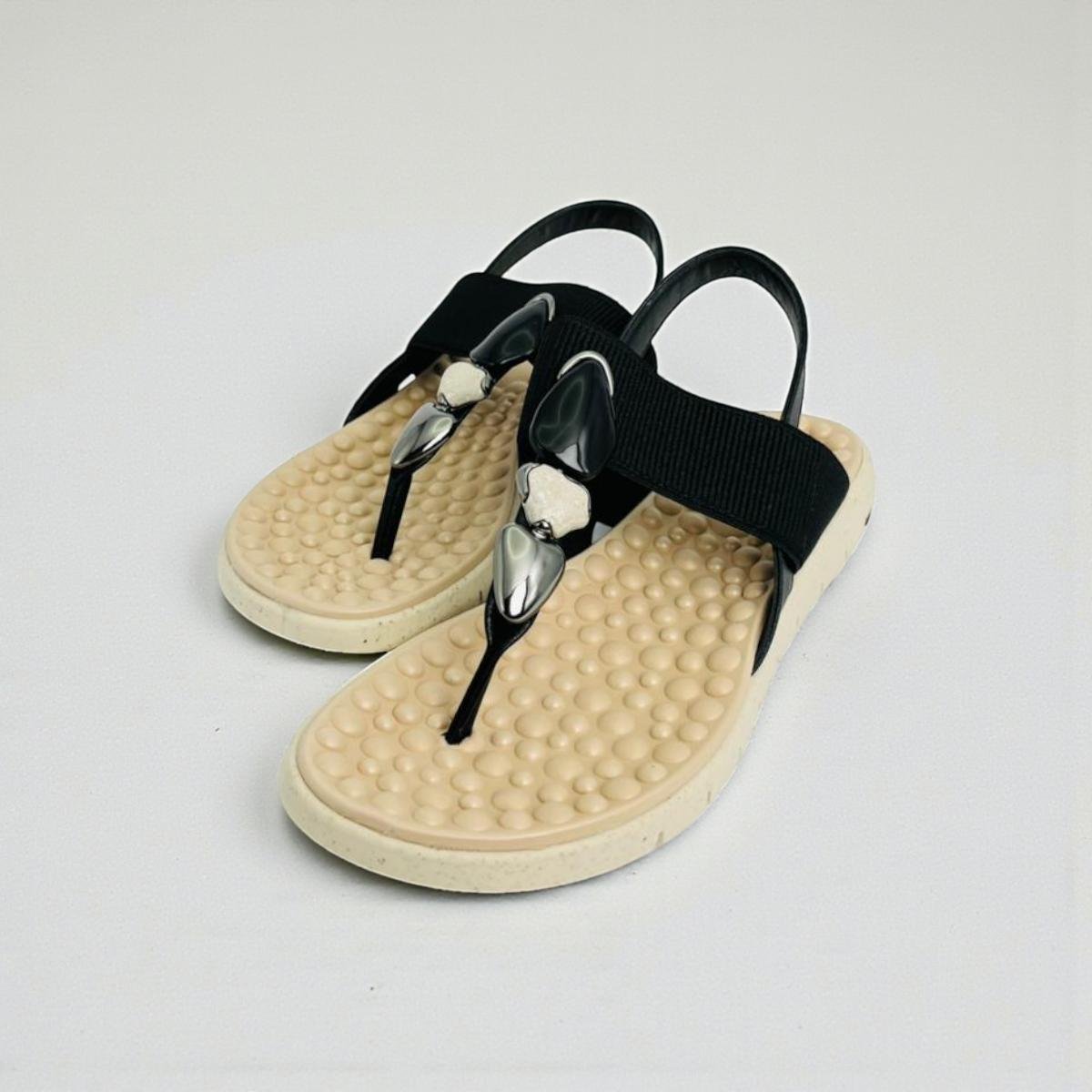 Sandália Feminina Ortopedica Elastico Modare Preto 5