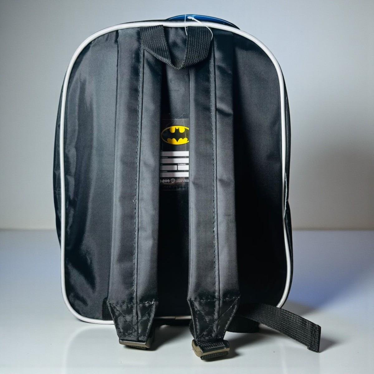 Mochila Costa Batman Infantil Luxcel Escolar Preto/Azul 2