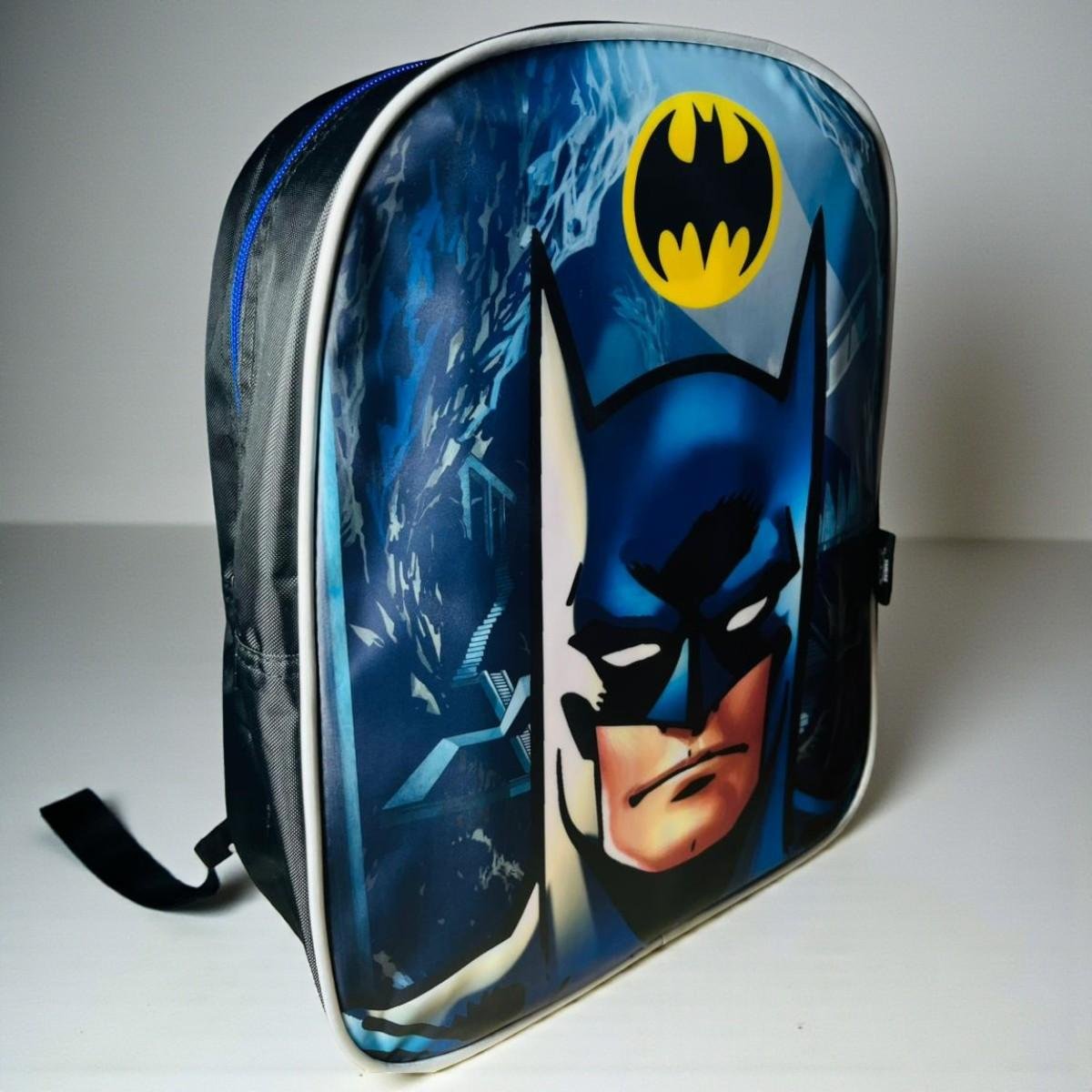 Mochila Costa Batman Infantil Luxcel Escolar Preto/Azul 4