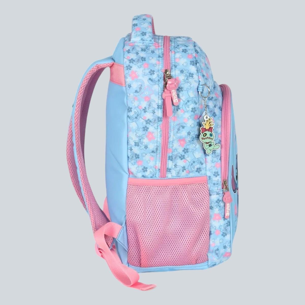 Mochila Luxcel Stitch Juvenil Estampada Escolar Meninas Azul 2