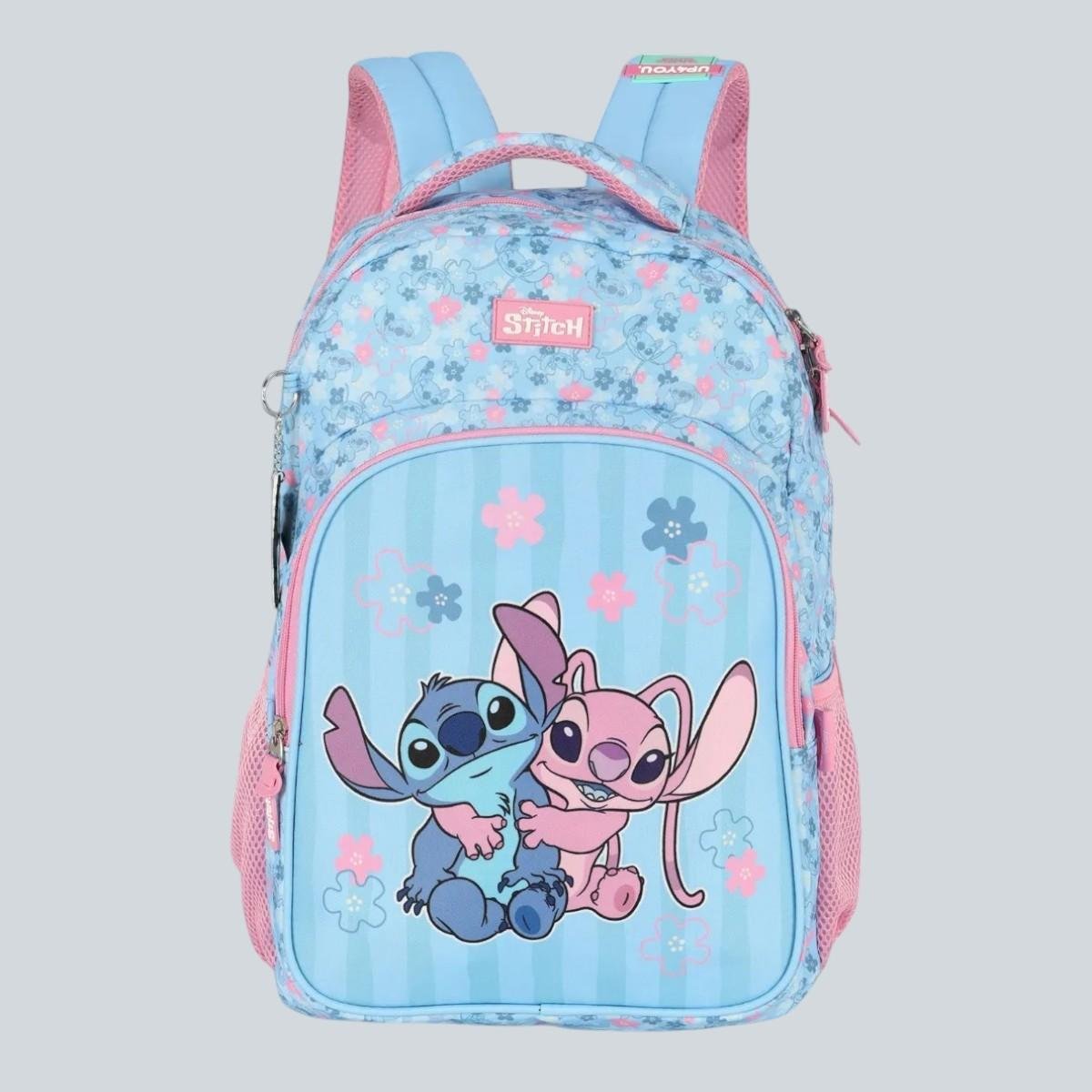 Mochila Luxcel Stitch Juvenil Estampada Escolar Meninas Azul 4
