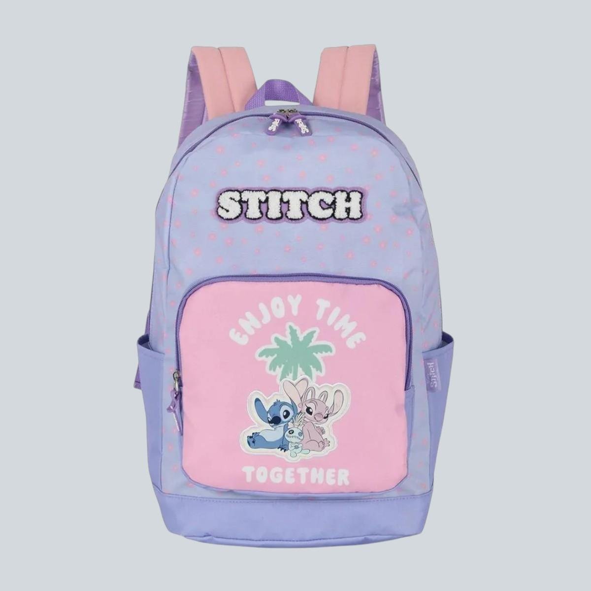 Mochila Luxcel Stitch Menina Escolar Roxo Roxo 2