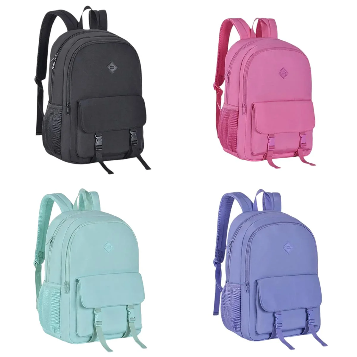 Mochila Clio Juvenil Costas Cores Sortidas Preto 2