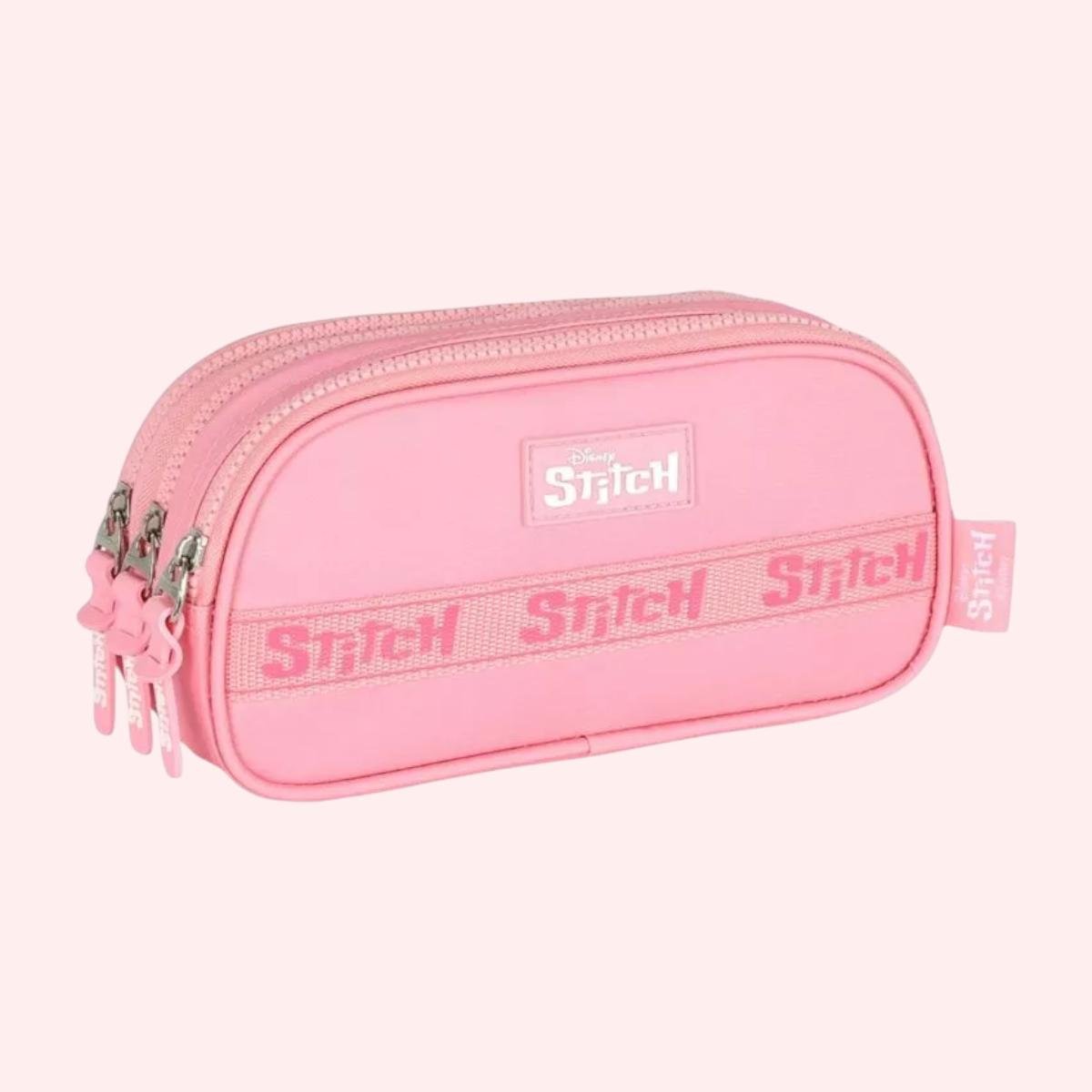Estojo Stitich Disney Rosa Infantil 2z Rosa 3