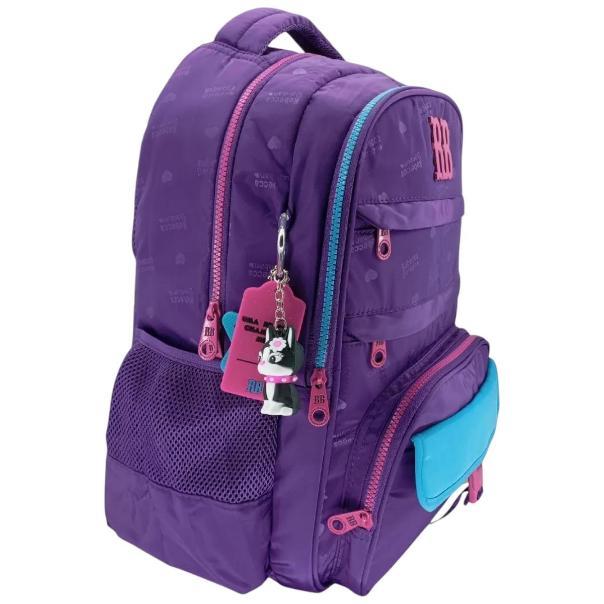 Mochila Rebecca Bonbon Clio Costas Juvenil Roxo 3