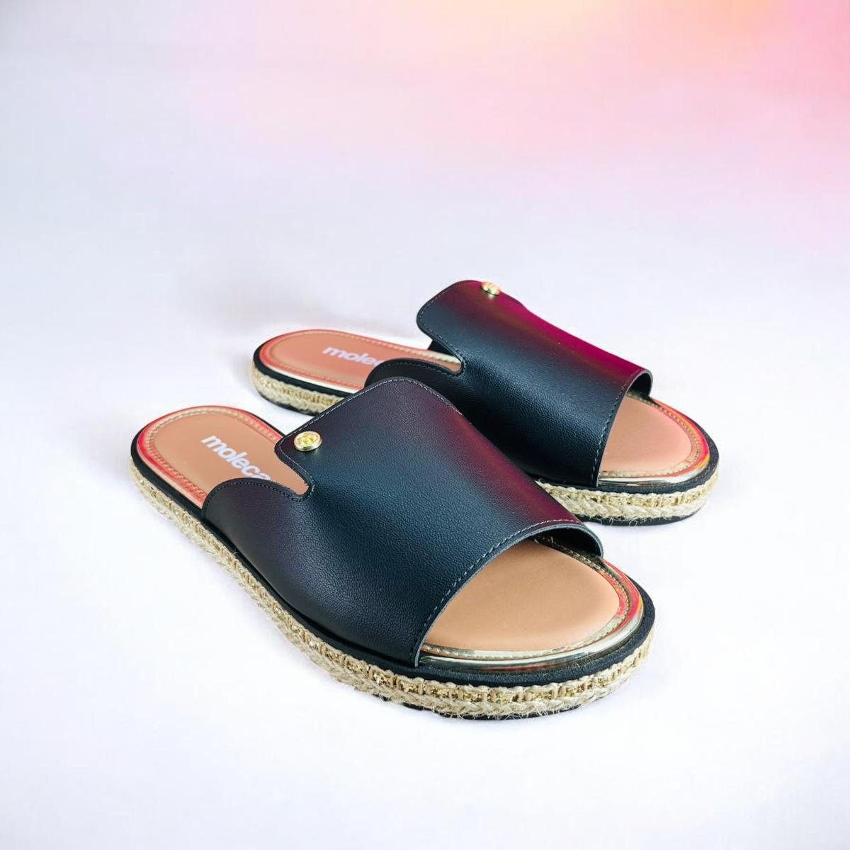 Tamanco Moleca Feminino Casual Conforto Preto 2