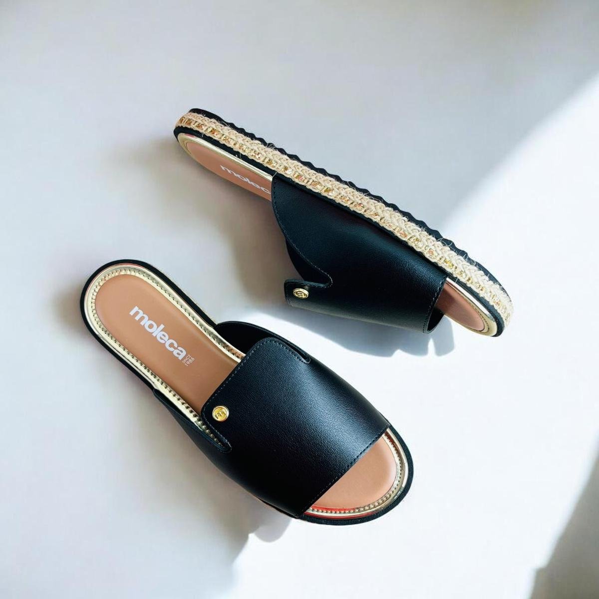 Tamanco Moleca Feminino Casual Conforto Preto 6