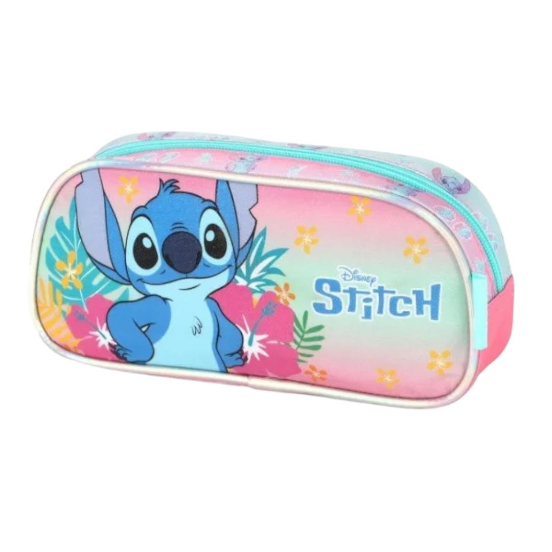 Estojo Stitch Luxcel Estiloso Infantil Feminino Rosa 2