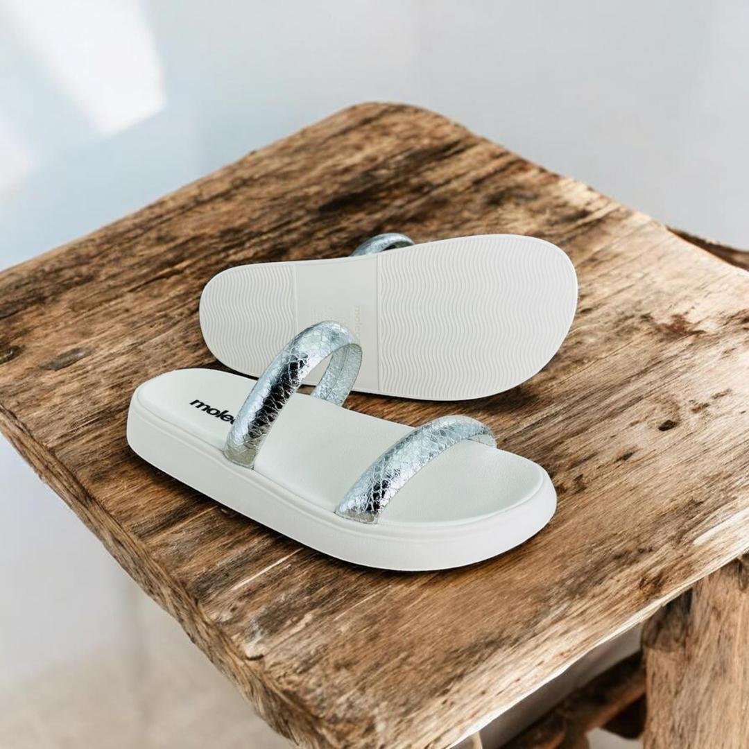 Tamanco Feminino Moleca Napa Ravenna Prata 4