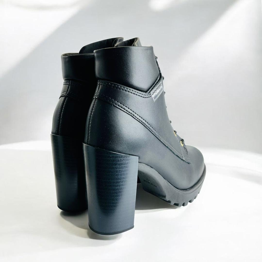 Bota Couro Feminina Moleca Napa Floather Preto 2
