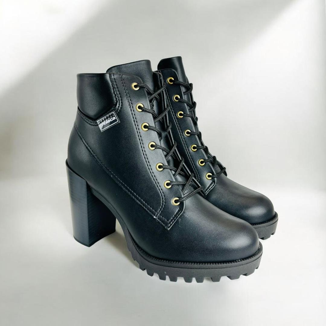 Bota Couro Feminina Moleca Napa Floather Preto 4
