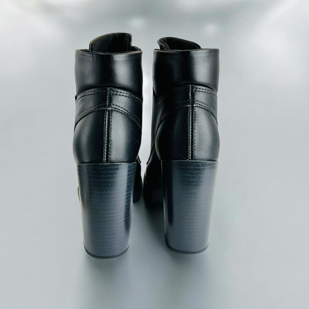 Bota Couro Feminina Moleca Napa Floather Preto 5
