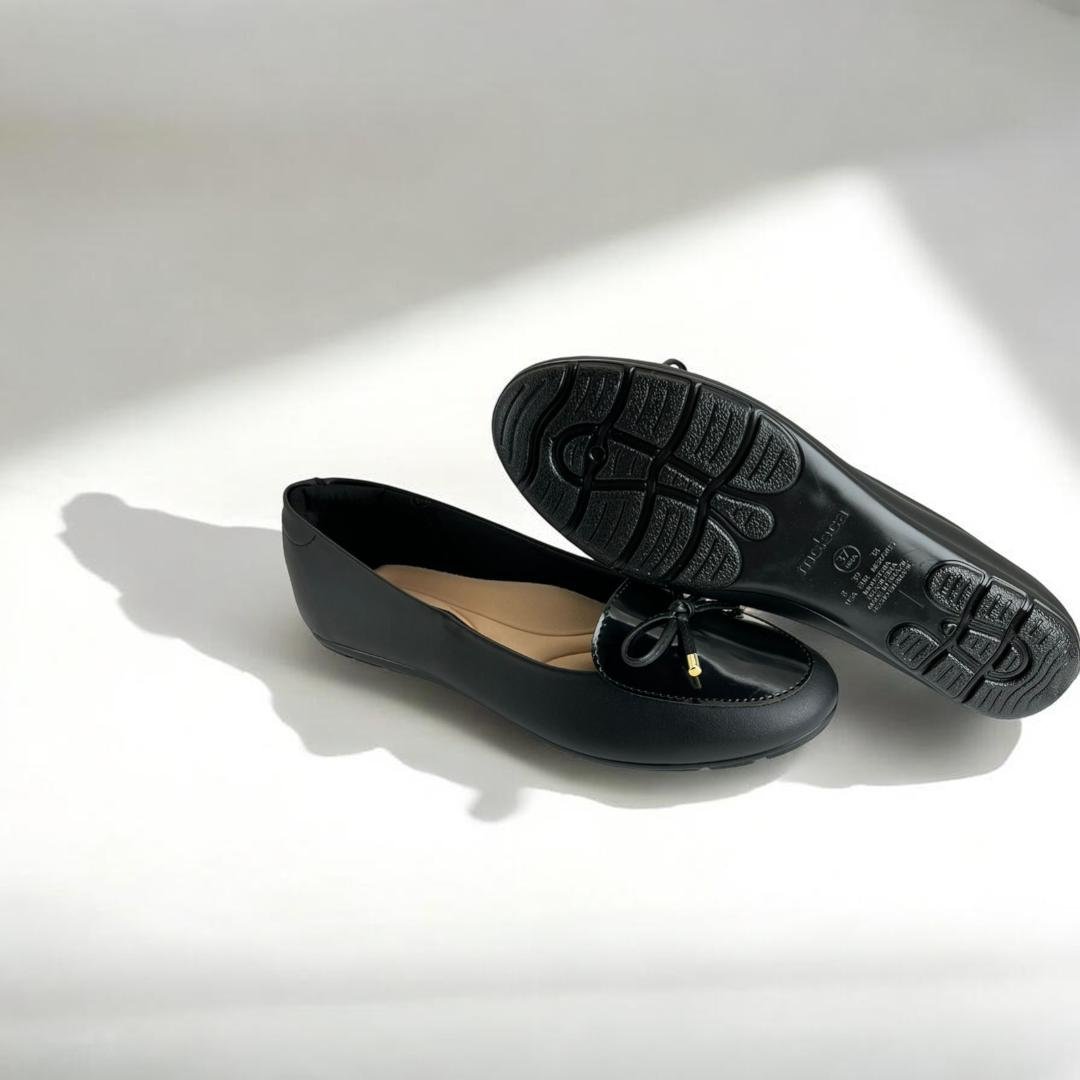 Sapato Moleca Bico Redondo Laço Social Preto 4