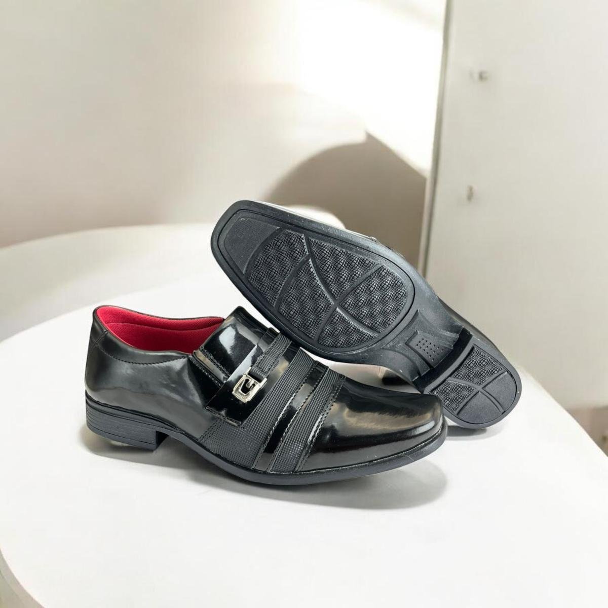 Sapato Maschili Verniz Estiloso Preto 5