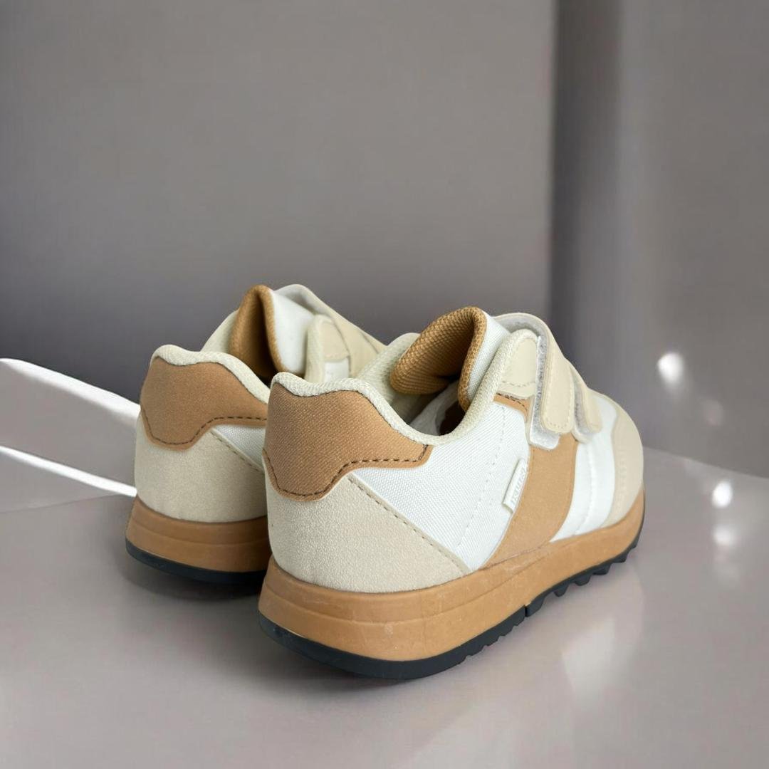 Tenis Klin Walk Mini Menino Branco/Marrom 4