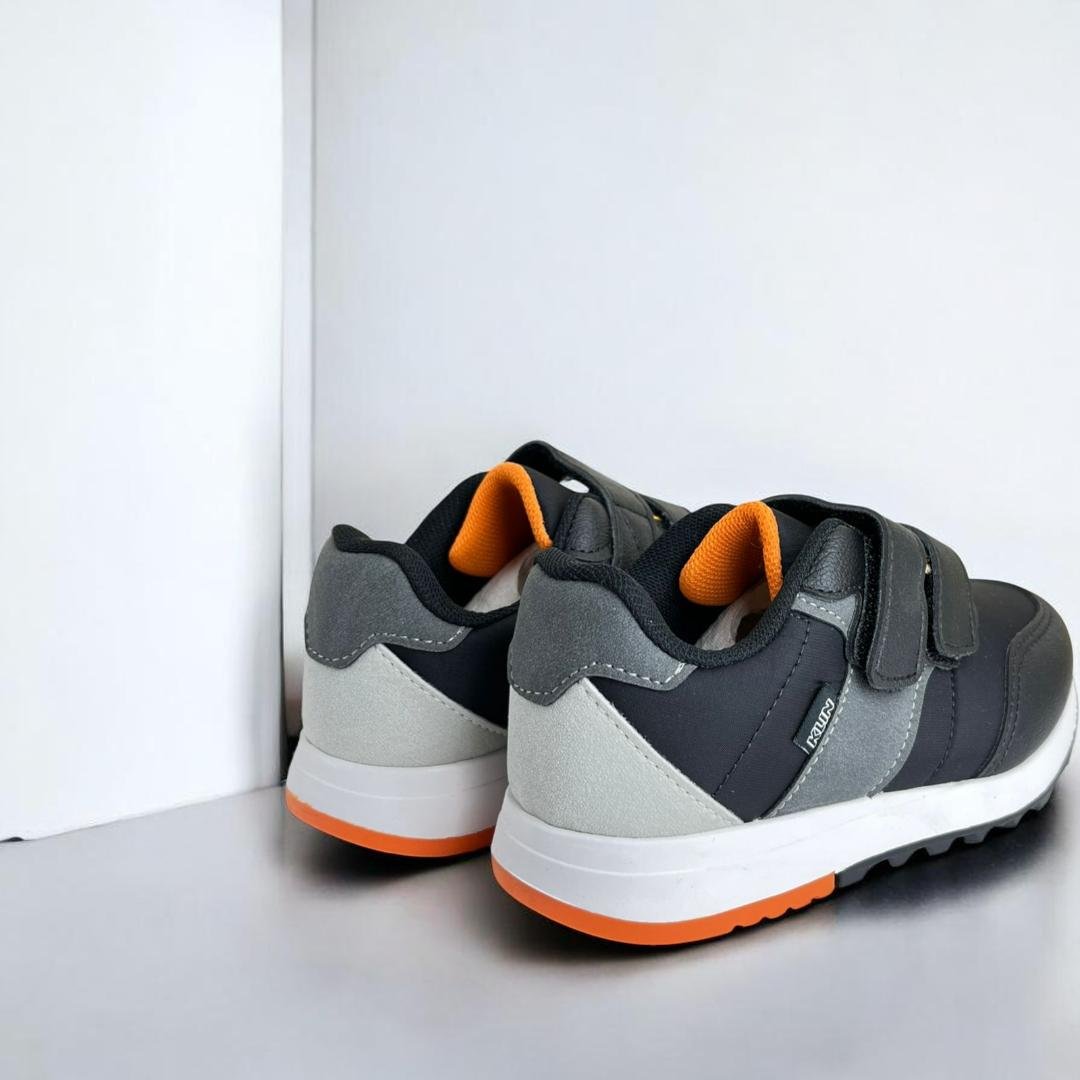Tenis Klin Walk Mini Menino Preto/Cinza 3