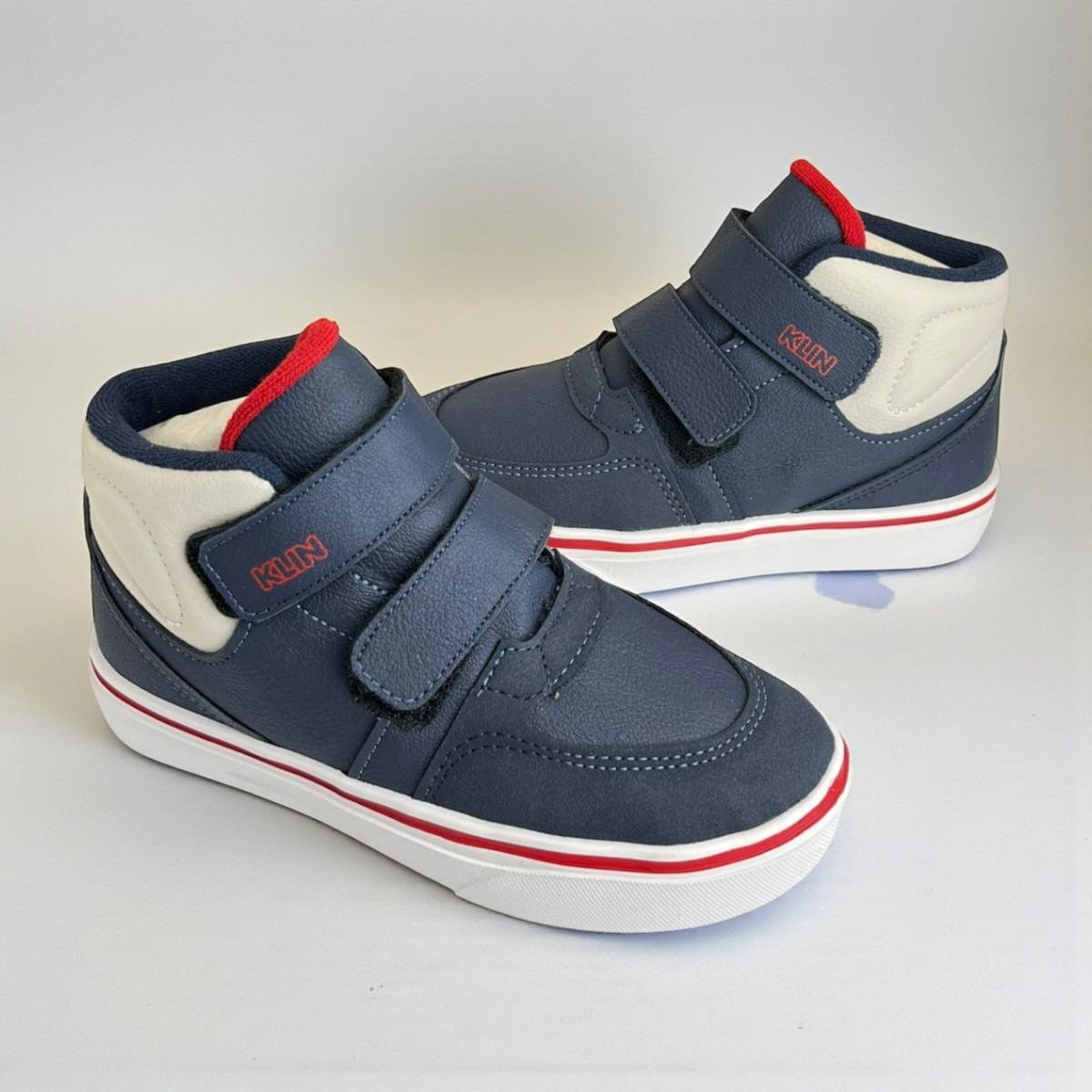 Tênis Infantil Meninos Klin Freestyle Mini Preto Azul Marinho 3