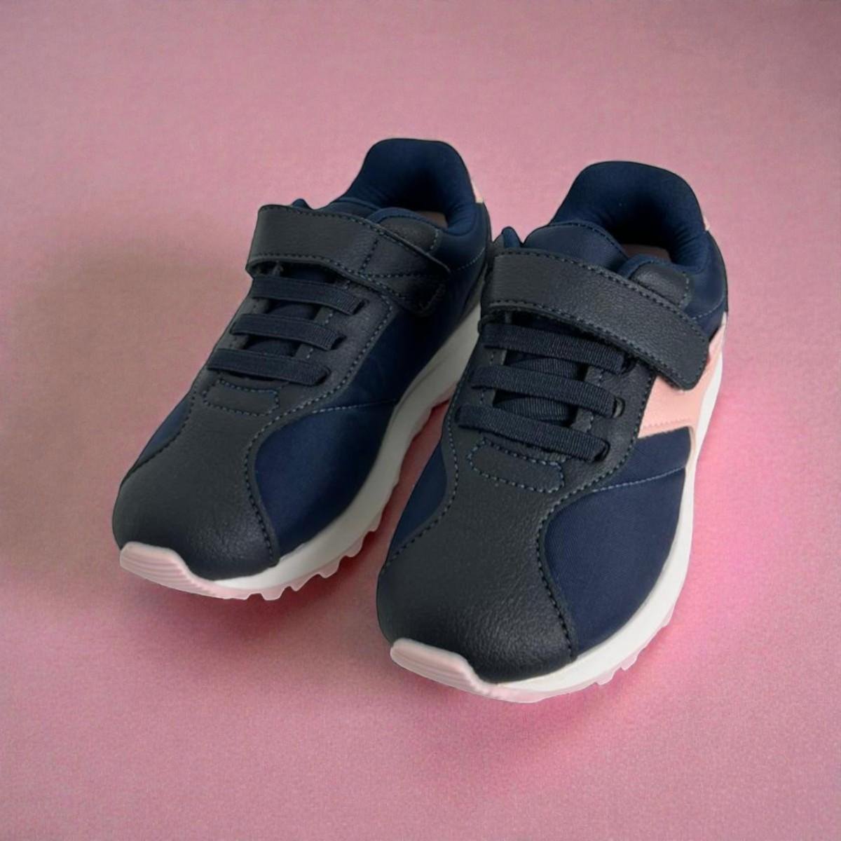 Tênis Klin Walk Mini Meninas Marinho Rosa 216134000 Azul Marinho/Rosa 4