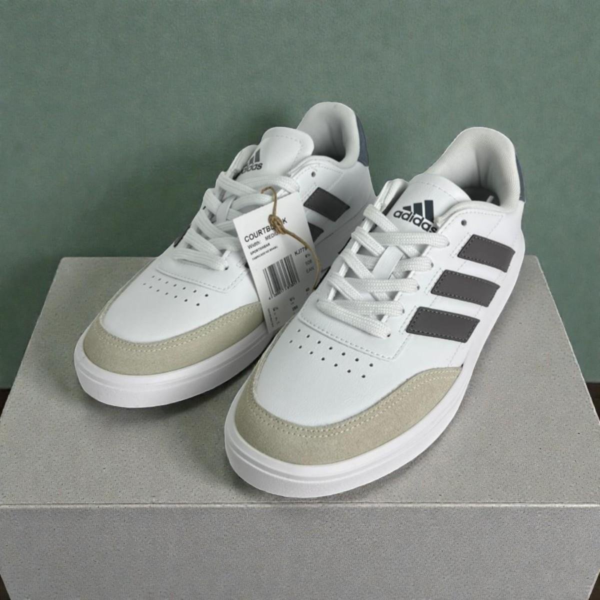 Tênis Adidas Courtblock Branco Masculino Casual Branco 4