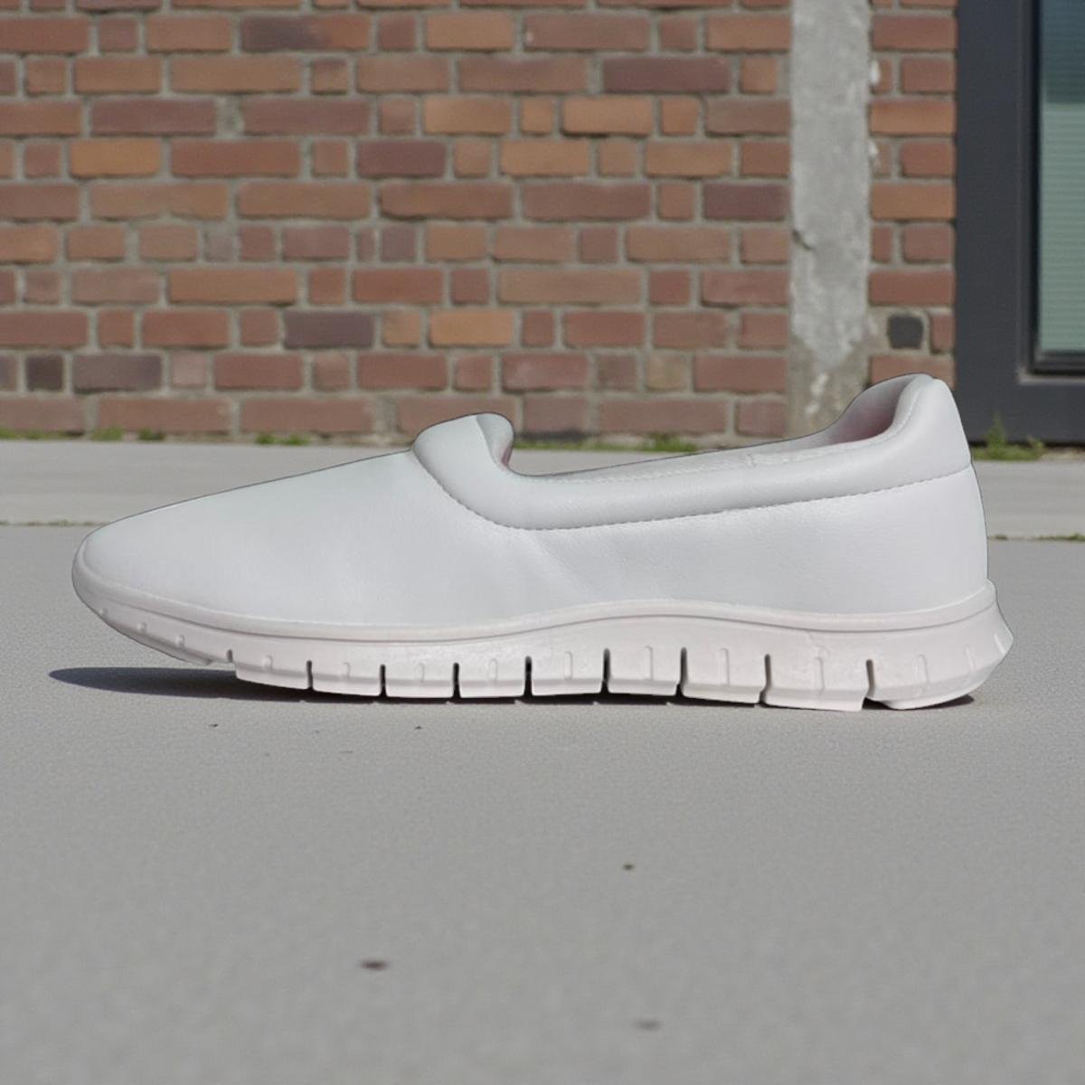 Tênis Feminino Actvitta Slip On Com elasticidade Branco 5