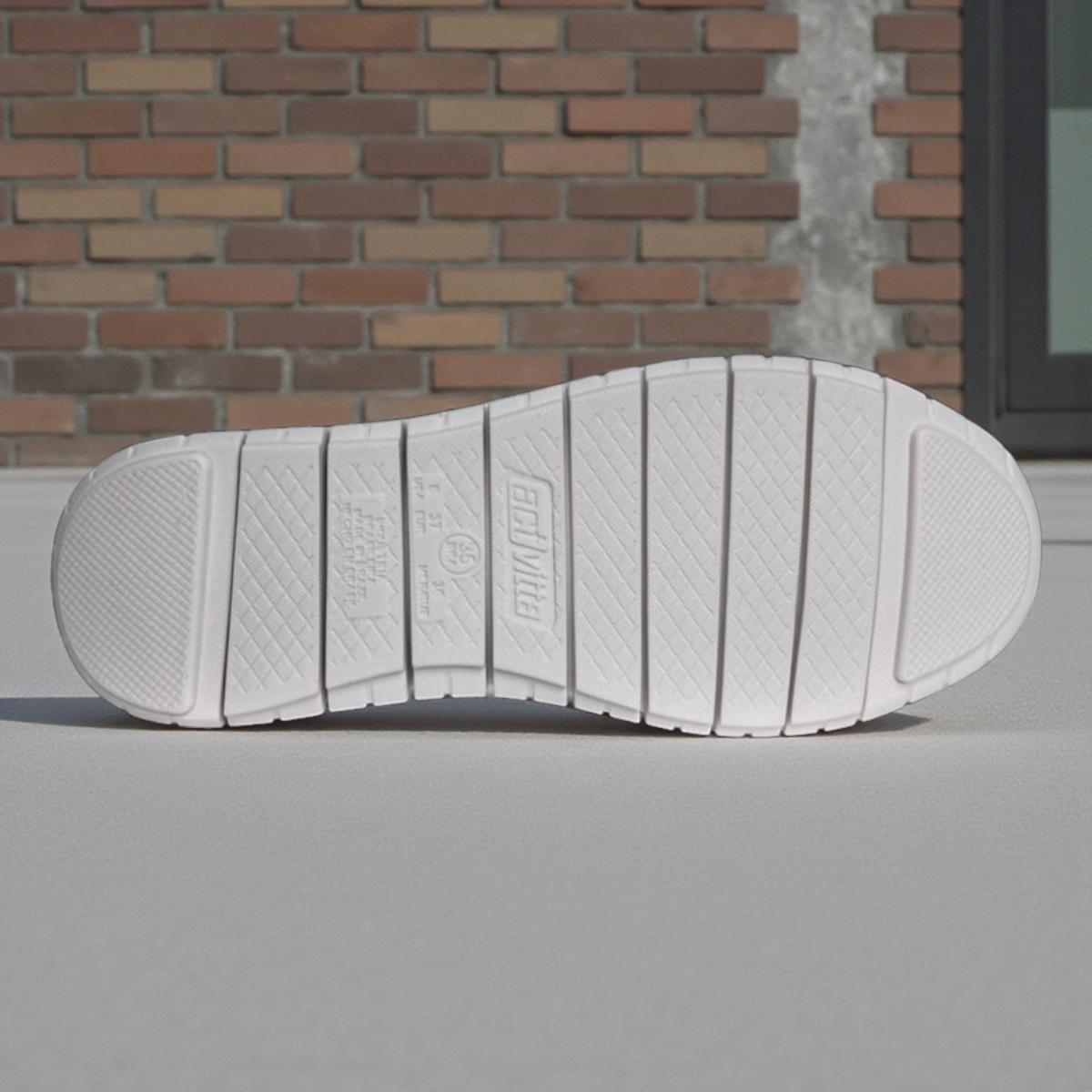 Tênis Feminino Actvitta Slip On Com elasticidade Branco 6