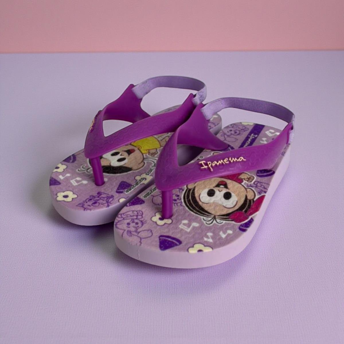 Chinelo Infantil Ipanema Turma Da Monica Meninas Lilás 4