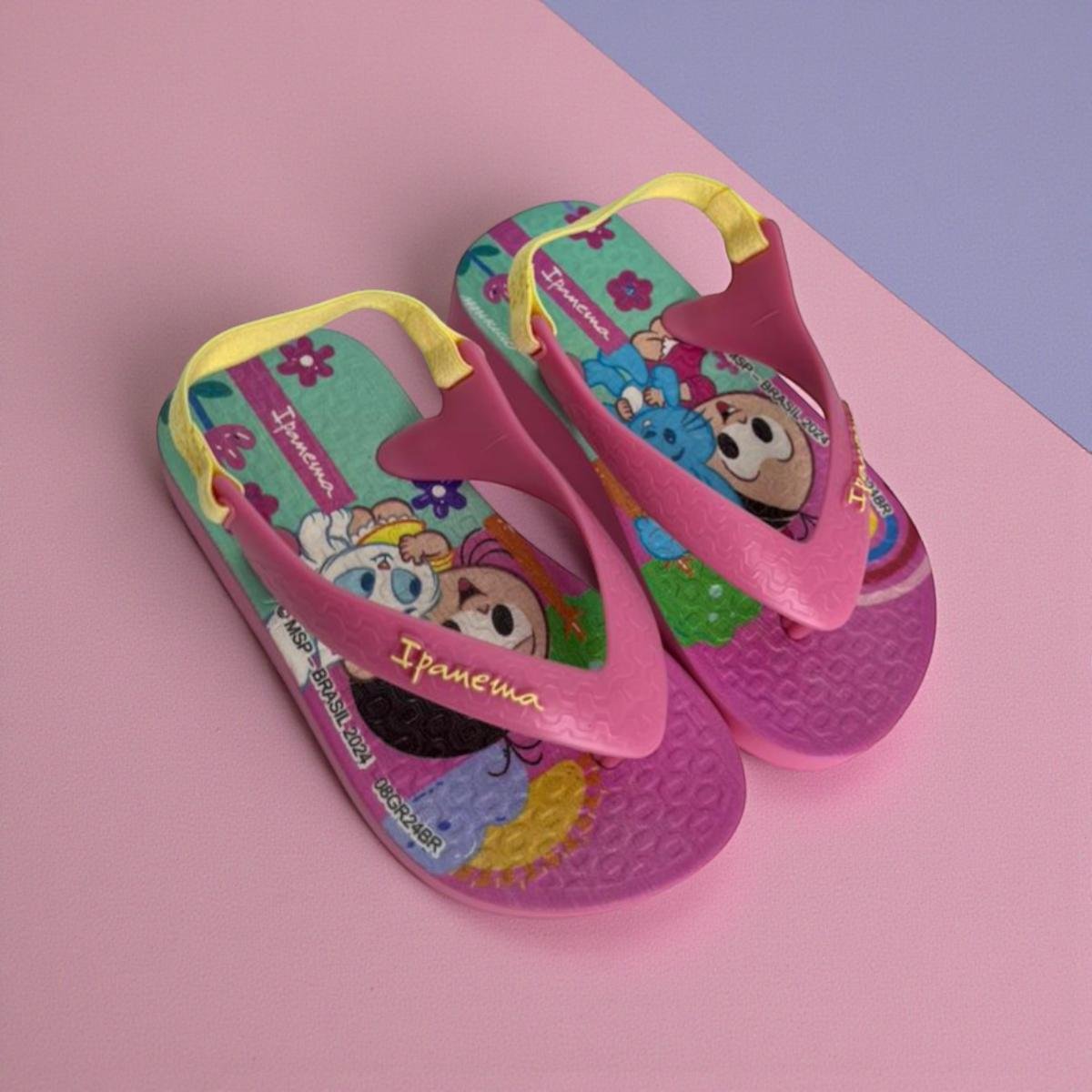 Chinelo Infantil Ipanema Turma Da Monica Meninas Rosa 5