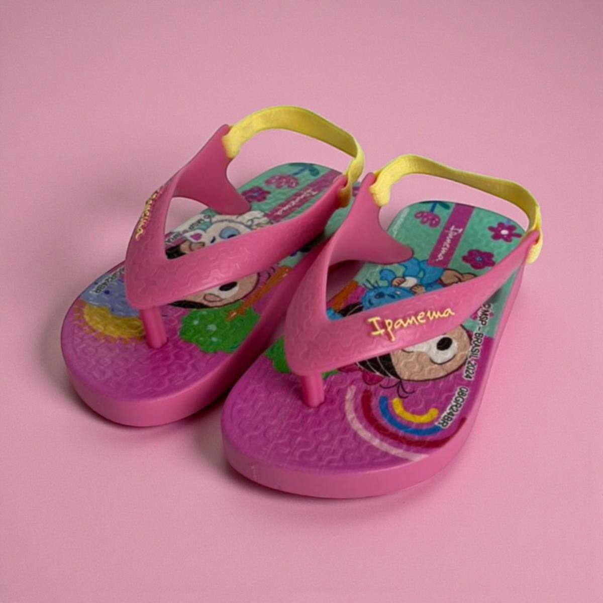 Chinelo Infantil Ipanema Turma Da Monica Meninas Rosa 6