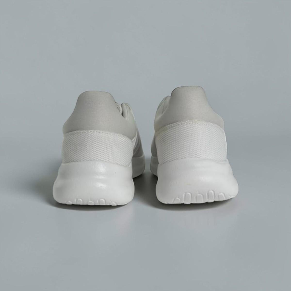 Tênis Adidas Lite Racer 4.0 Feminino Branco e Rosa Cloudfoam Branco 5