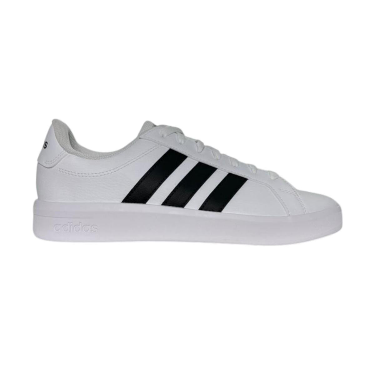 Tênis Adidas Grand Court Base 3.0 Feminino KJ7809 Branco e Preto