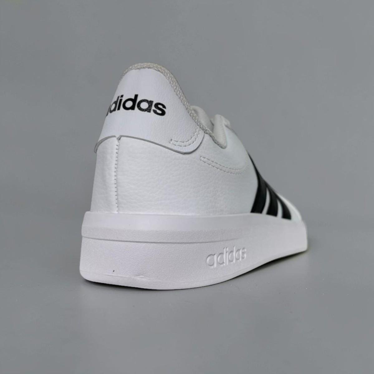 Tênis Adidas Grand Court Base 3.0 Feminino KJ7809 Branco e Preto Branco/Preto 2