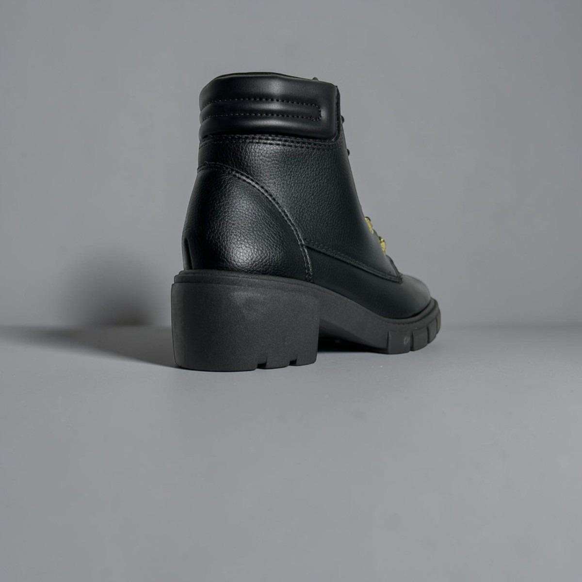 Bota Beira Rio Coturno Napa Floather Preta Salto Tratorado Preto 3