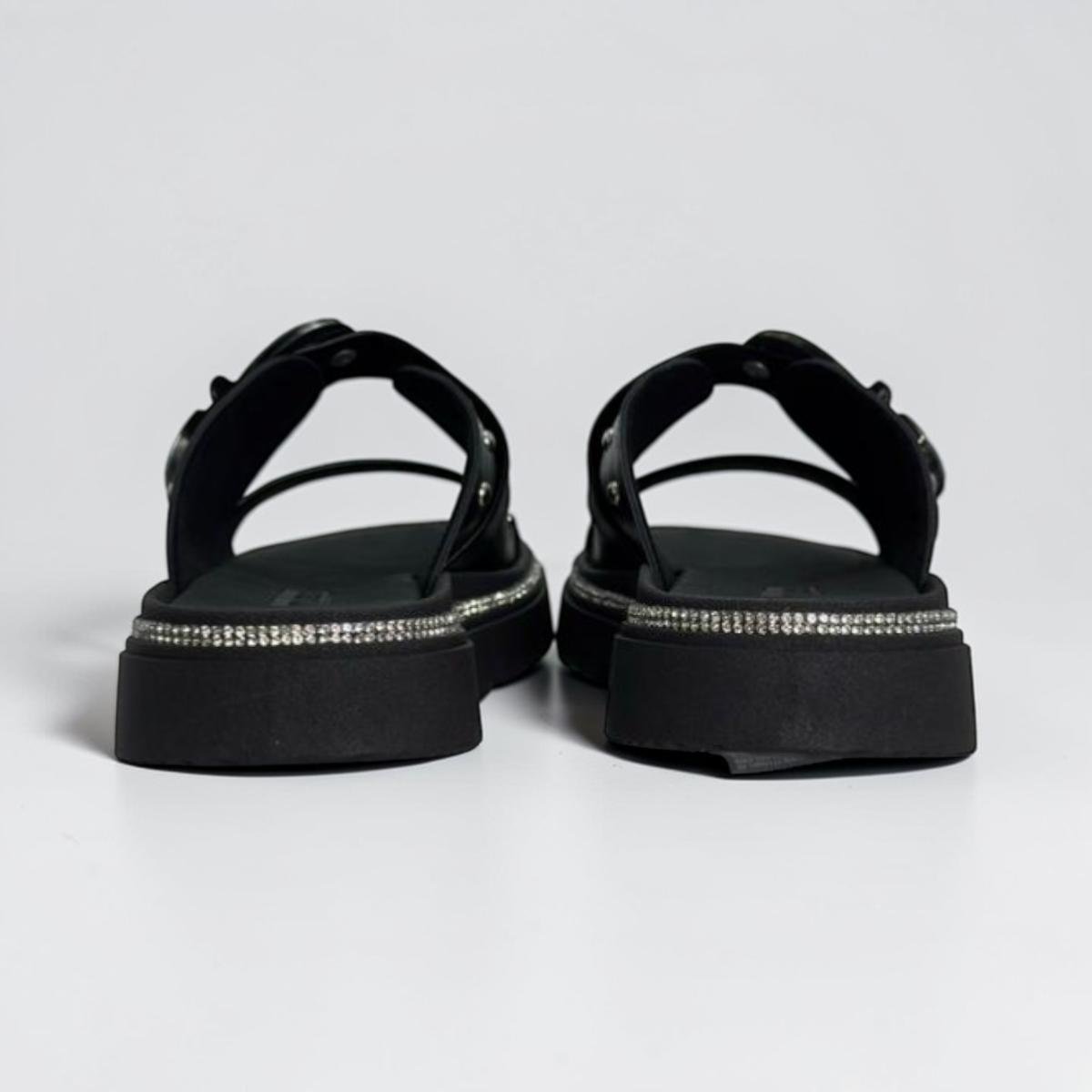 Tamanco Moleca Feminina com detalhe em fivéla Preto 6