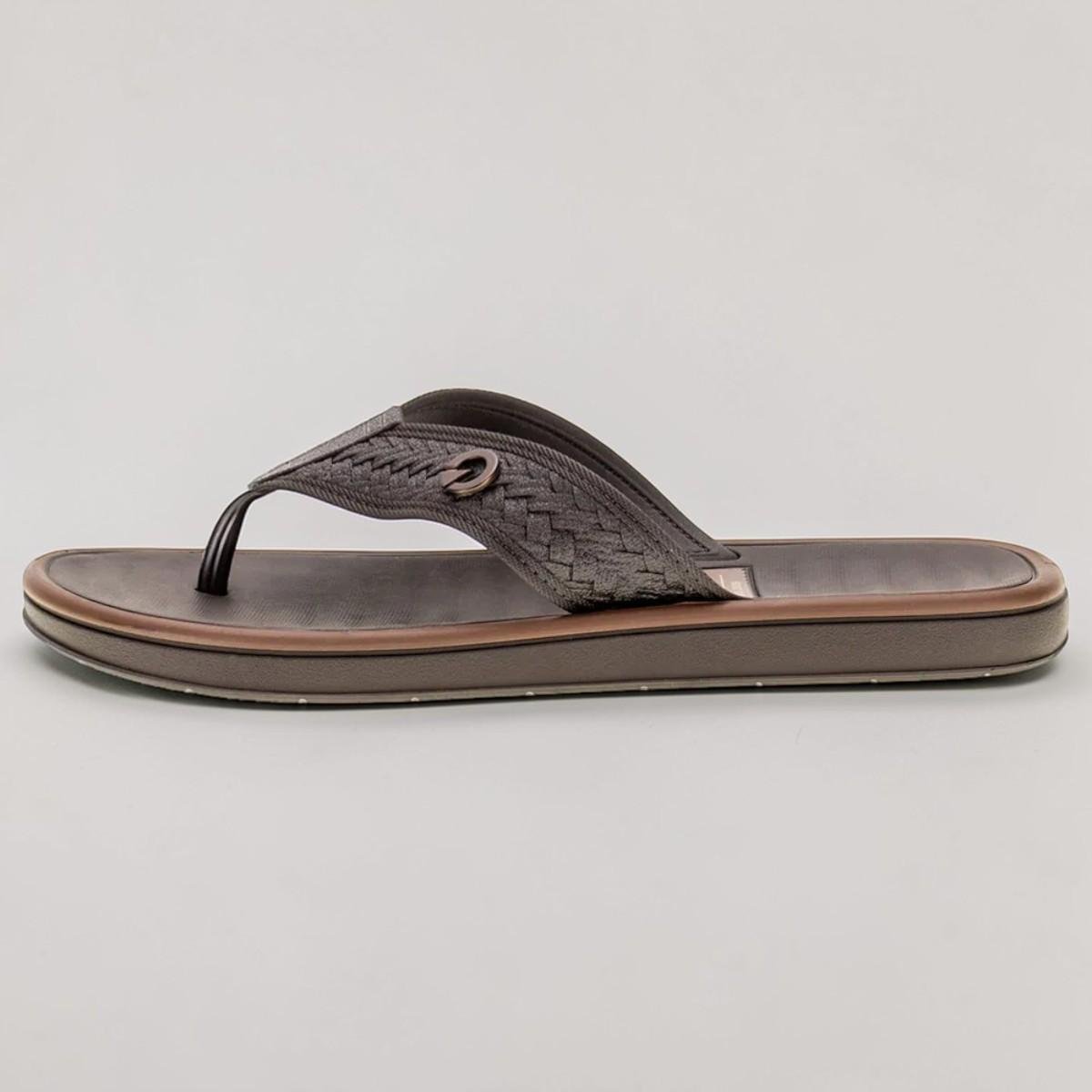 Chinelo Masculino Coimbra II Cartago Dedo Café Marrom 5