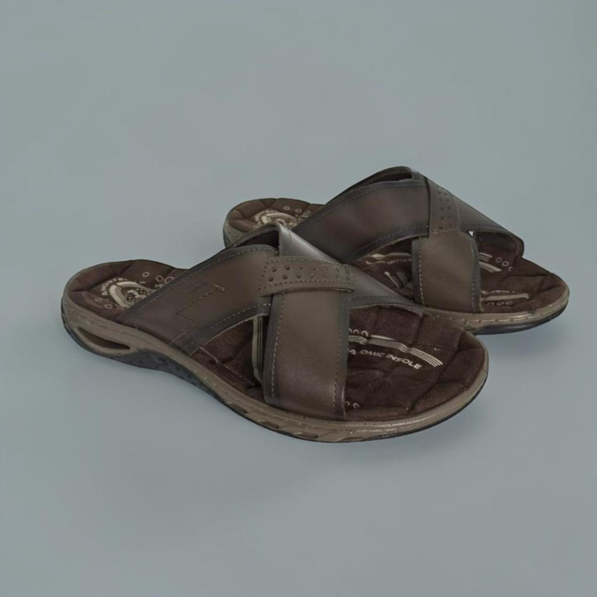 Chinelo Pegada Masculino 131661 Anilina Pinhão Cravo 3