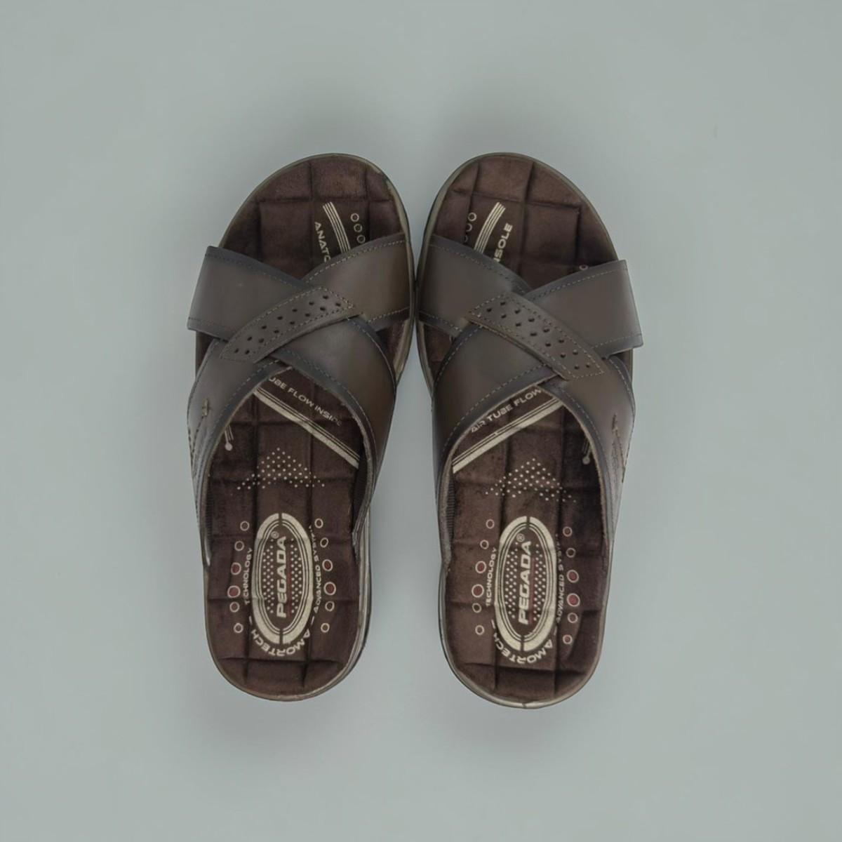 Chinelo Pegada Masculino 131661 Anilina Pinhão Cravo 4