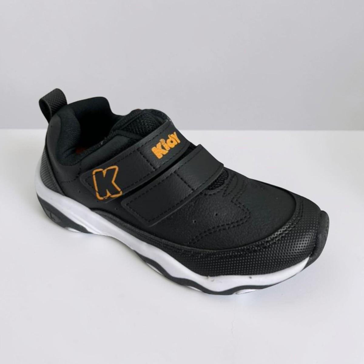 Tênis Infantil Menino Kidy Play Respitec Preto Tira Aderente Preto 5