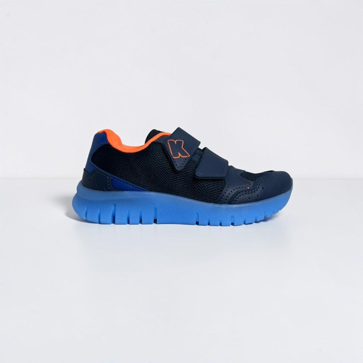 Tênis Infantil Kidy Light Fun LED Menino Leve Confortável Azul Marinho 5