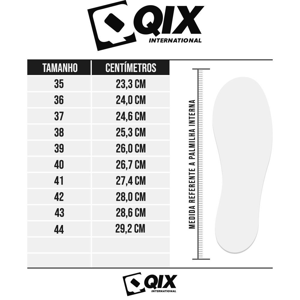 Tênis Qix Full Masculino Branco Preto 120001 Preto 5