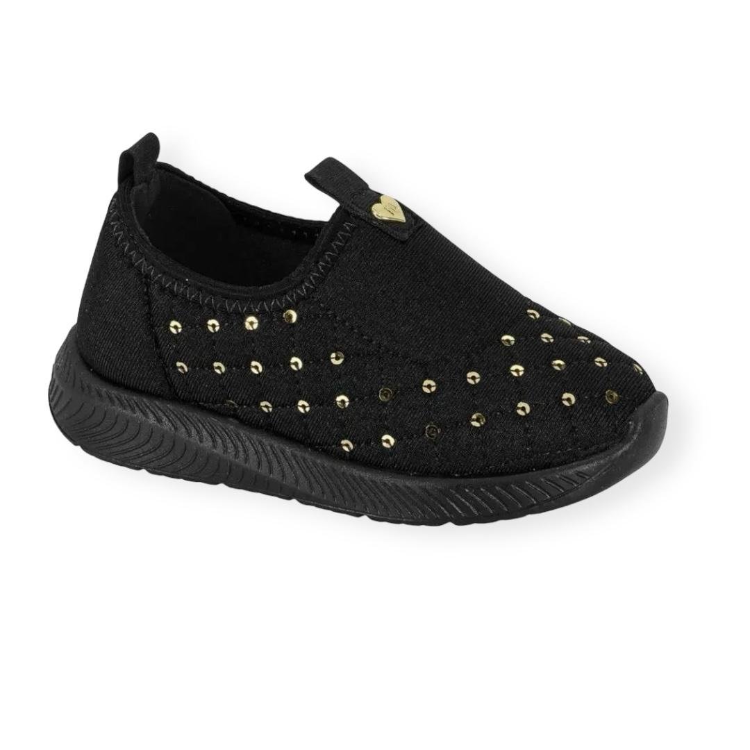 TENIS MOLEKINHA SLIP ON INF BABY MENINA 2723.117 Preto 2