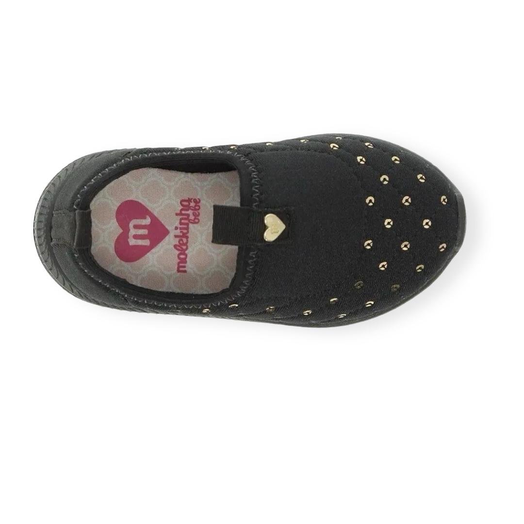 TENIS MOLEKINHA SLIP ON INF BABY MENINA 2723.117 Preto 3
