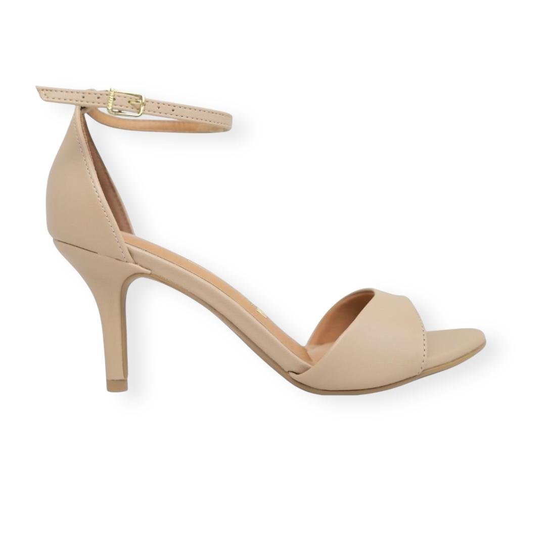 SANDALIA VIZZANO FEMININA SALTO MEDIO CASUAL 6524.100 BEGE Bege 1