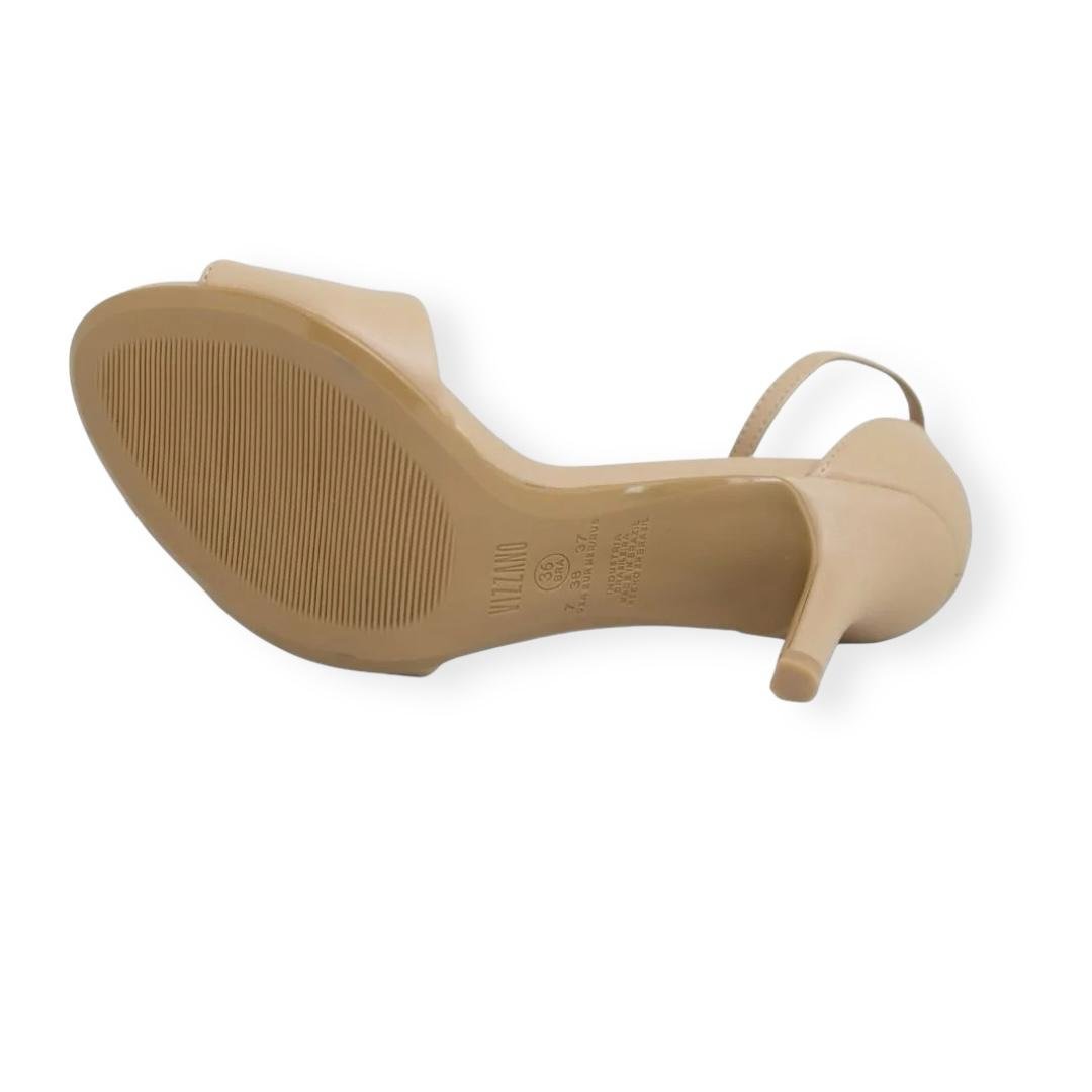 SANDALIA VIZZANO FEMININA SALTO MEDIO CASUAL 6524.100 BEGE Bege 4
