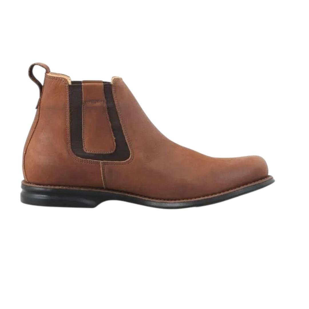 BOTINA ANATOMIC GEL MASCULINO EM COURO CASUAL 4516