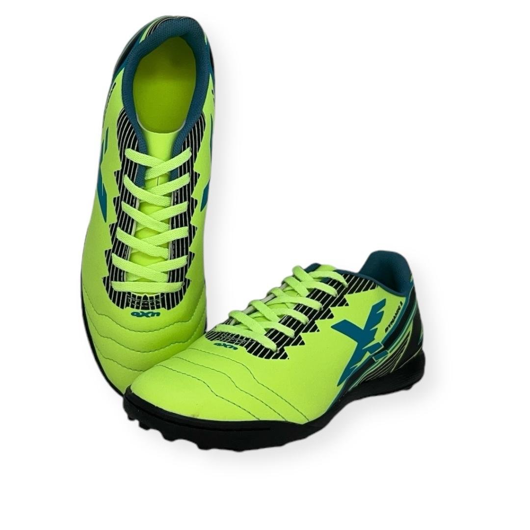 CHUTEIRA OXN FUTEBOL SOCIETY AD MASC DYNAMIC II STRIKE 389 Verde/Azul 4