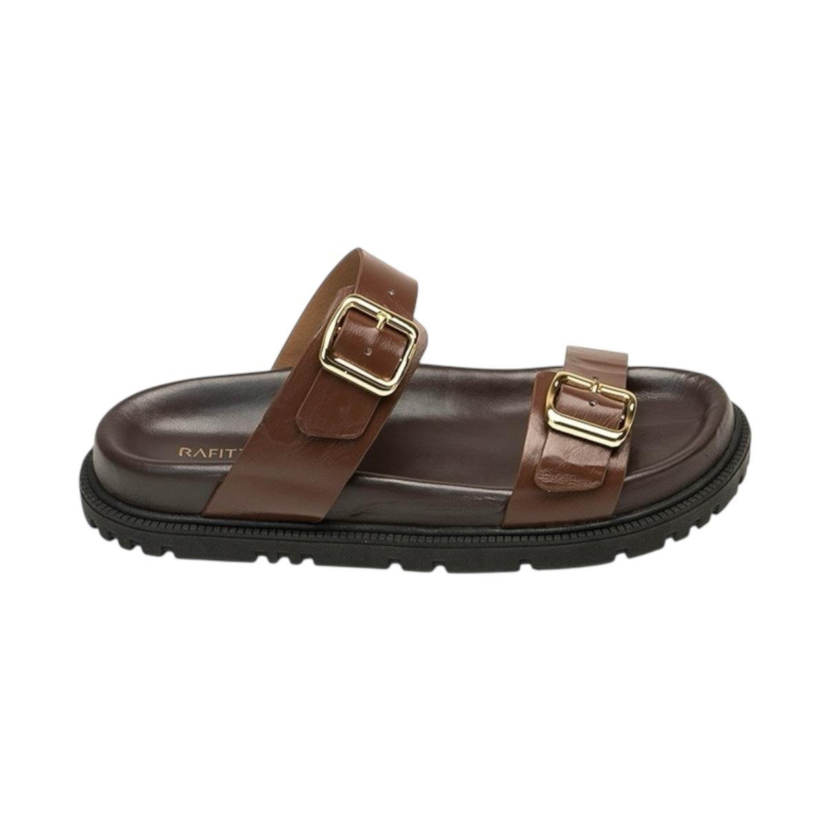 TAMANCO RAFITTHY FEMININO FLATFORM CASUAL 20.19007A2 MARROM