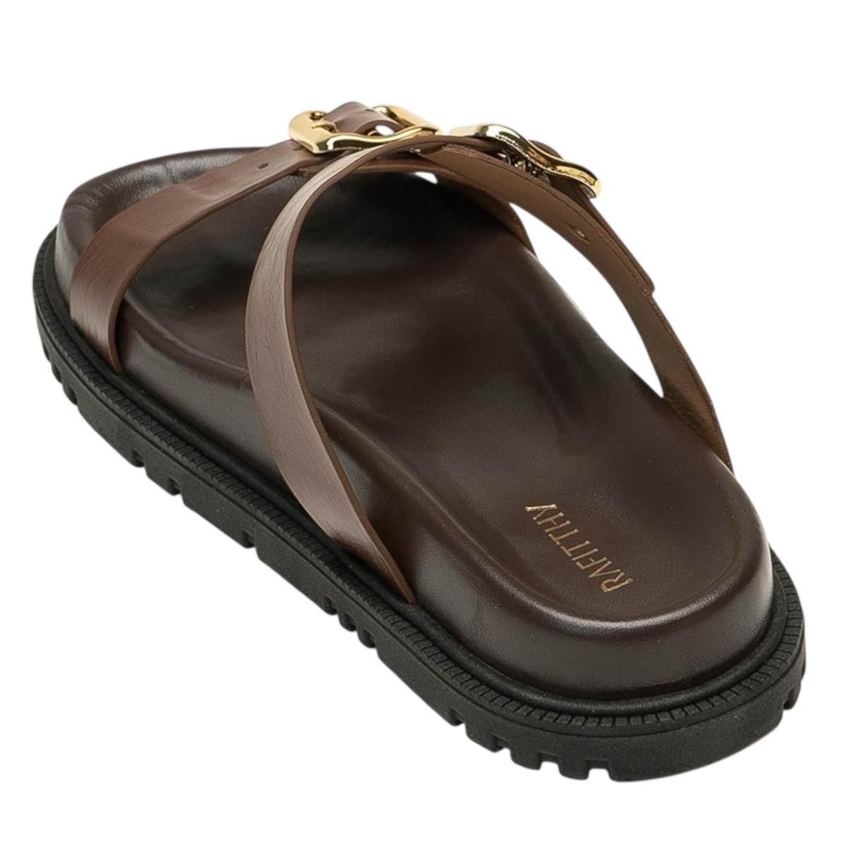 TAMANCO RAFITTHY FEMININO FLATFORM CASUAL 20.19007A2 MARROM Marrom 4